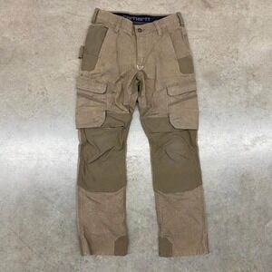 Carhartt Cargo Work Pants Rugged Flex with knee pads size Y2K Loose fit 30x30